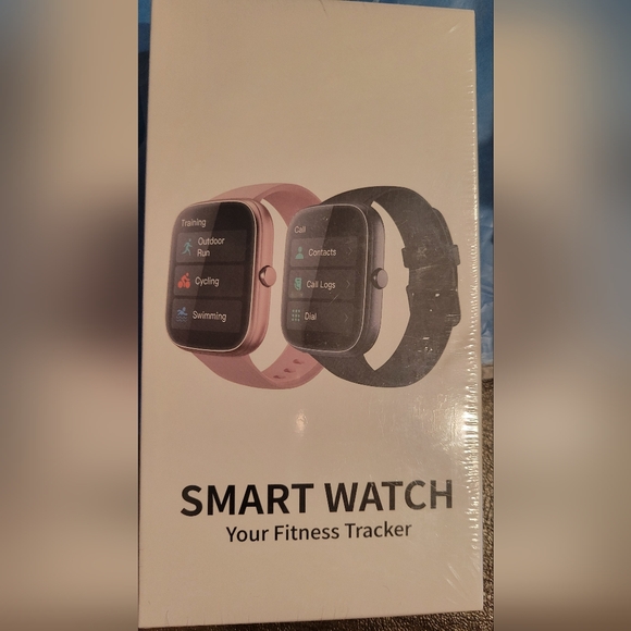 Black smart watch, New in sealed packaging main image 9